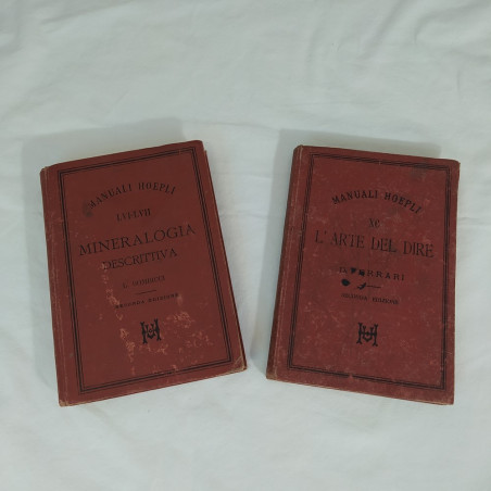 Manuale Hoepli MINERALOGIA DESCRITTIVA e L'ARTE DEL DIRE
