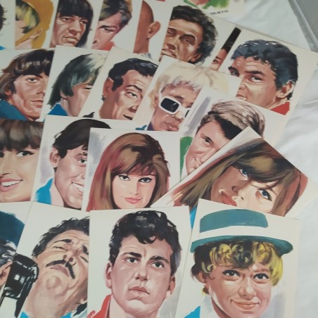 35 cartoline di cantanti i BIG della Canzone disegni di PICCHIONI