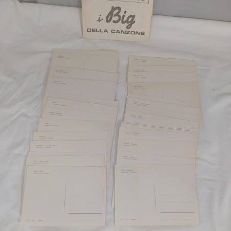 35 cartoline di cantanti i BIG della Canzone disegni di PICCHIONI