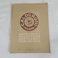 Catalogo CALDERONI Gioielleria argenteria oreficeria orologeria 1911
