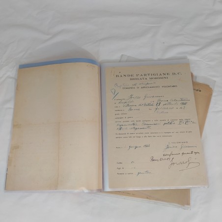 Cartella documenti C.L.N 1944 1945 1946 e 1947 originali