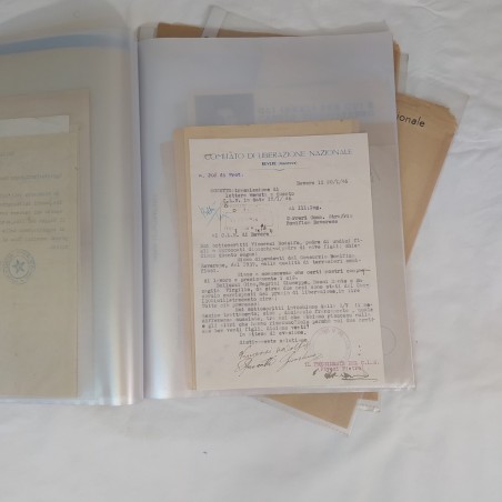 Cartella documenti C.L.N 1944 1945 1946 e 1947 originali