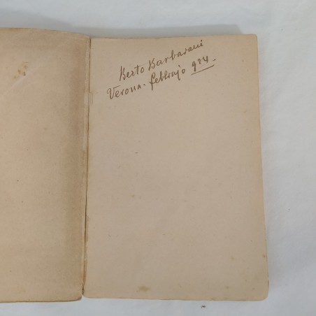 Libro I SOGNI 3° Canzoniere - Berto Barbarani. Autografo dell'autore 1924