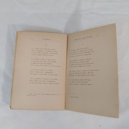 Libro I SOGNI 3° Canzoniere - Berto Barbarani. Autografo dell'autore 1924