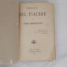 Libro FISIOLOGIA del PIACERE P.Mantegazza 1913 2