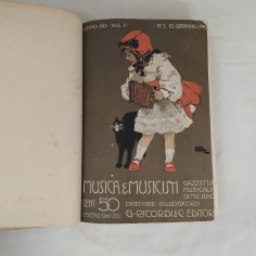 Raccolta MUSICA E MUSICISTI Gazzetta musicale di Milano-  gennaio giugno 1905 2