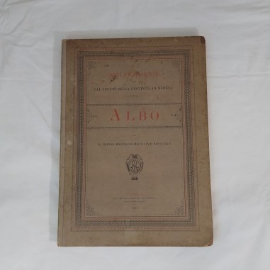 Libro ALBO degli ARTISTI di MODENA 1886