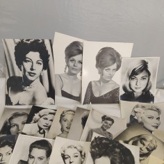 Lotto di 28 fotografie di attrici bianco e nero anni 60 vari formati 2