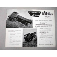 SAVIEM TOUS TERRAINS LE GROS PORTEUR BROCHURE AUTOCARRO FRANCESE 1 PAG. 63.715