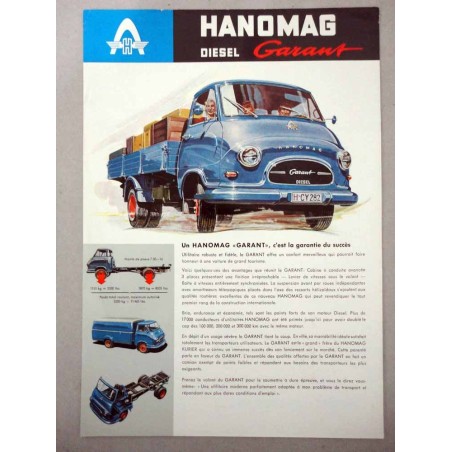 HANOMAG KURIER DIESELGARANT BROCHURE AUTOCARRO FRANCESE 1 PAG. 4/61