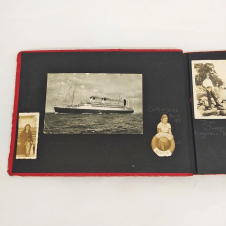 Album fotografico personale famiglia Carnera, alcune foto con Primo Carnera