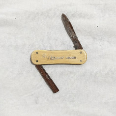 Coltellino pubblicitario E. PERASSO LIQUORI Genova 5,8 cm
