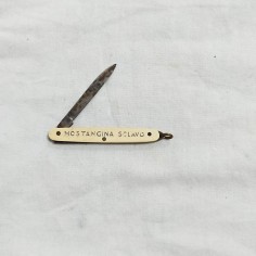 Coltellino pubblicitario JODOGELATINA SCLAVO HOSTANGINA 5,5 cm
