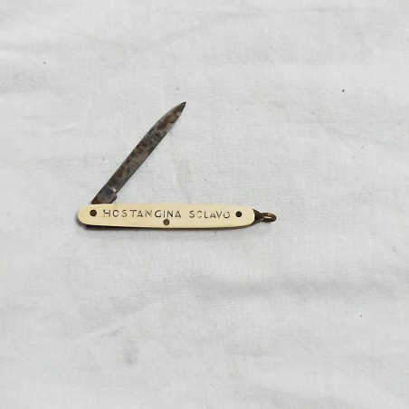 Coltellino pubblicitario JODOGELATINA SCLAVO HOSTANGINA 5,5 cm