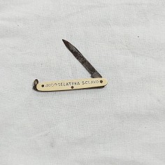 Coltellino pubblicitario JODOGELATINA SCLAVO HOSTANGINA 5,5 cm 2