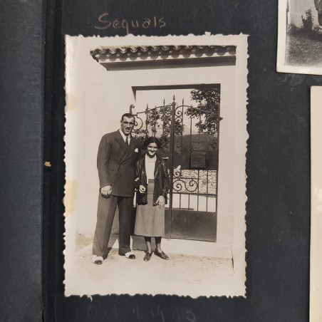 Album fotografico personale famiglia Carnera, alcune foto con Primo Carnera