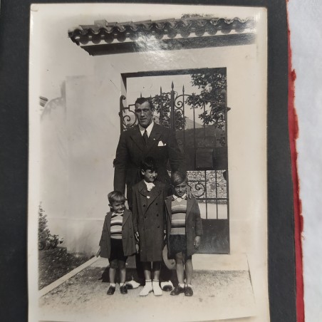 Album fotografico personale famiglia Carnera, alcune foto con Primo Carnera
