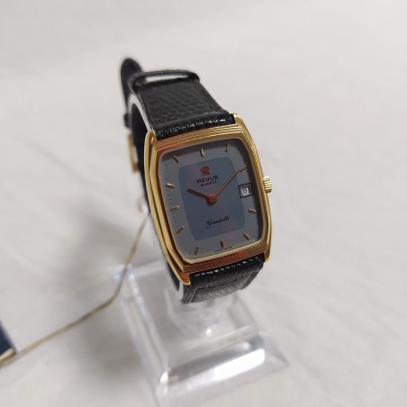 Orologio donna Revue Grandville cassa dorata cinturino in lucertola inusato