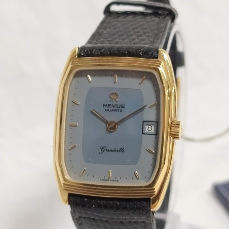 Orologio donna Revue Grandville cassa dorata cinturino in lucertola inusato