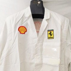 Camice da tecnico Ferrari con stemma Ferrari e Shell Tg M nuovo 2