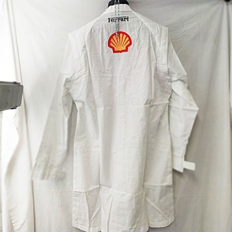 Camice da tecnico Ferrari con stemma Ferrari e Shell Tg M nuovo