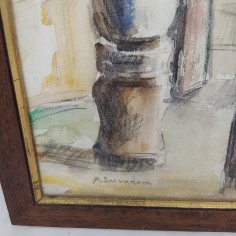 SALVARANI quadro ad acquerello 33x48 cm 2