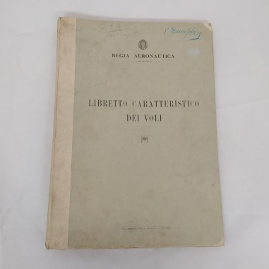 Libretto caratteristico dei voli Regia Aeronautica 1940
