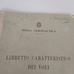 Libretto caratteristico dei voli Regia Aeronautica 1940 2