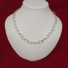 Collana a catena in argento 925 lunghezza 51 cm