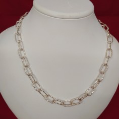 Collana a catena in argento 925 lunghezza 51 cm 2