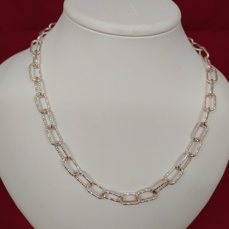 Collana a catena in argento 925 lunghezza 51 cm