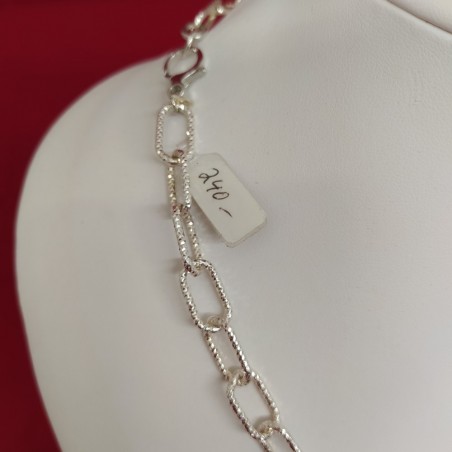 Collana a catena in argento 925 lunghezza 51 cm