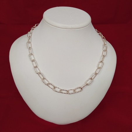 Collana a catena in argento 925 lunghezza 51 cm