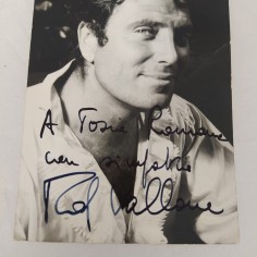 RAF VALLONE cartolina originale b/n con autografo e dedica 2