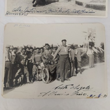 Fotografia manifestazione motociclistica Lugo 05/06/1932 Costa Angelo