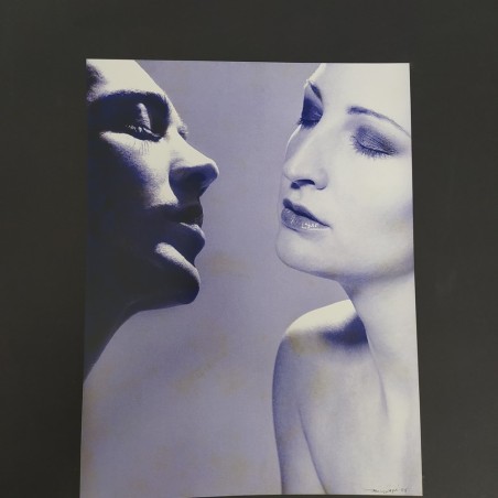 Fotografia artistica due volti femminili su cartoncino nero MIRCO MAGRI 05