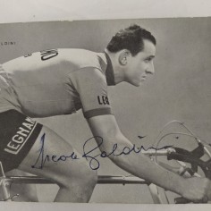 ERCOLE BALDINI cartolina pubblicitaria con autografo originale a penna 2