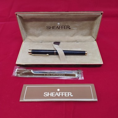 SHEAFFER Targa 1080 penna stilografica lacca blu  cobalto pennino oro 14 kt