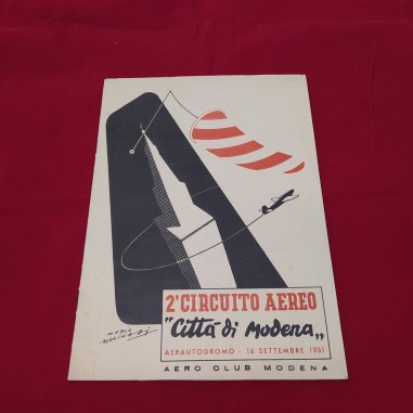 Opuscolo 2° circuito aero città di Modena 1951