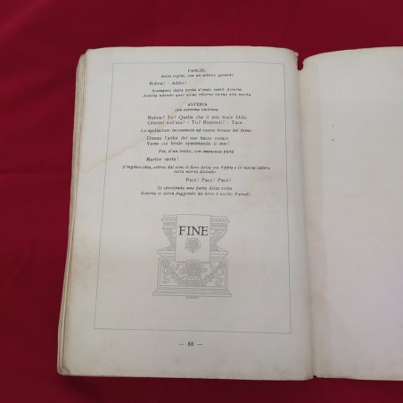 A. BOITO NERONE libretto opera tragedia in 4 atti 1° Edizione 1924