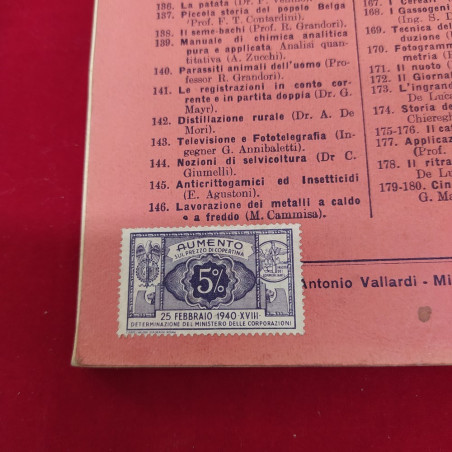 Libretto STORIA DELLA MUSICA ITALIANA 1937 A. Vallardi Milano