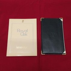 AUDEMARS PIGUET porta biglietti in ecopelle nera e catalogo Royal Oak