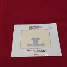 JAEGER LE COULTURE libretto garanzia internazionale 1981 2