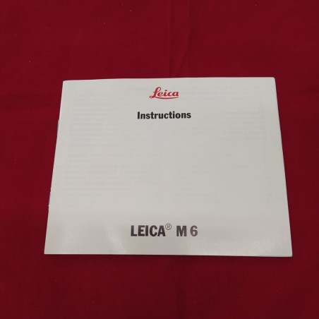 LEICA M6 libretto uso manutenzione in Francese instruction