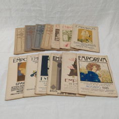 Rivista EMPORIUM anni 1918/1926 lotto di 13 diverse