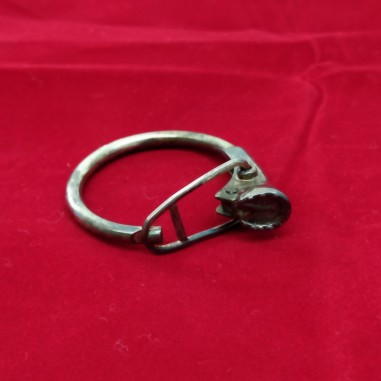 Portachiavi vintage in argento anello con zoccolo di cavallo 39 mm
