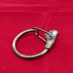 Portachiavi vintage in argento anello con zoccolo di cavallo 39 mm 2