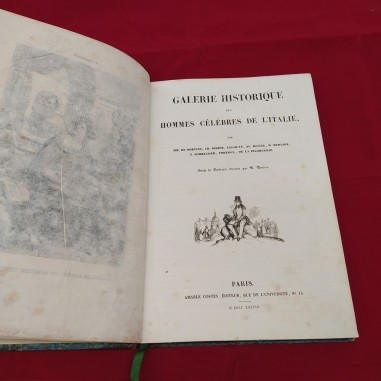 Libro GALERIE HISTORIQUE des Hommes Celebres de L'Italie 1838