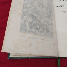 Libro GALERIE HISTORIQUE des Hommes Celebres de L'Italie 1838 2