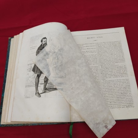 Libro GALERIE HISTORIQUE des Hommes Celebres de L'Italie 1838
